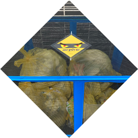 ゴミ置き場のカラス対策に！